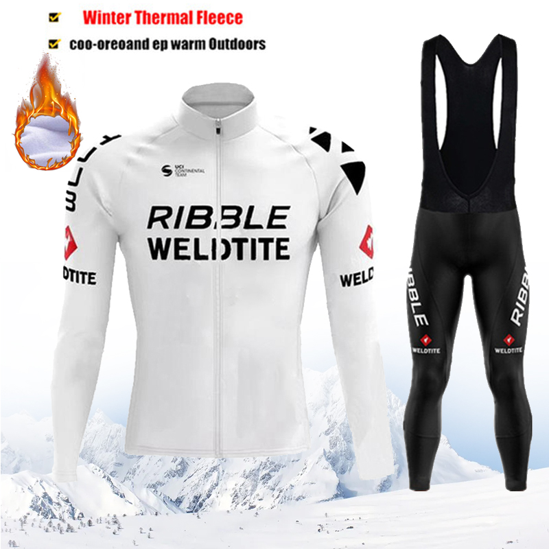 Cycling Bib Shorts - Winter Thermische Fleece Fietsjersey Heren MTB