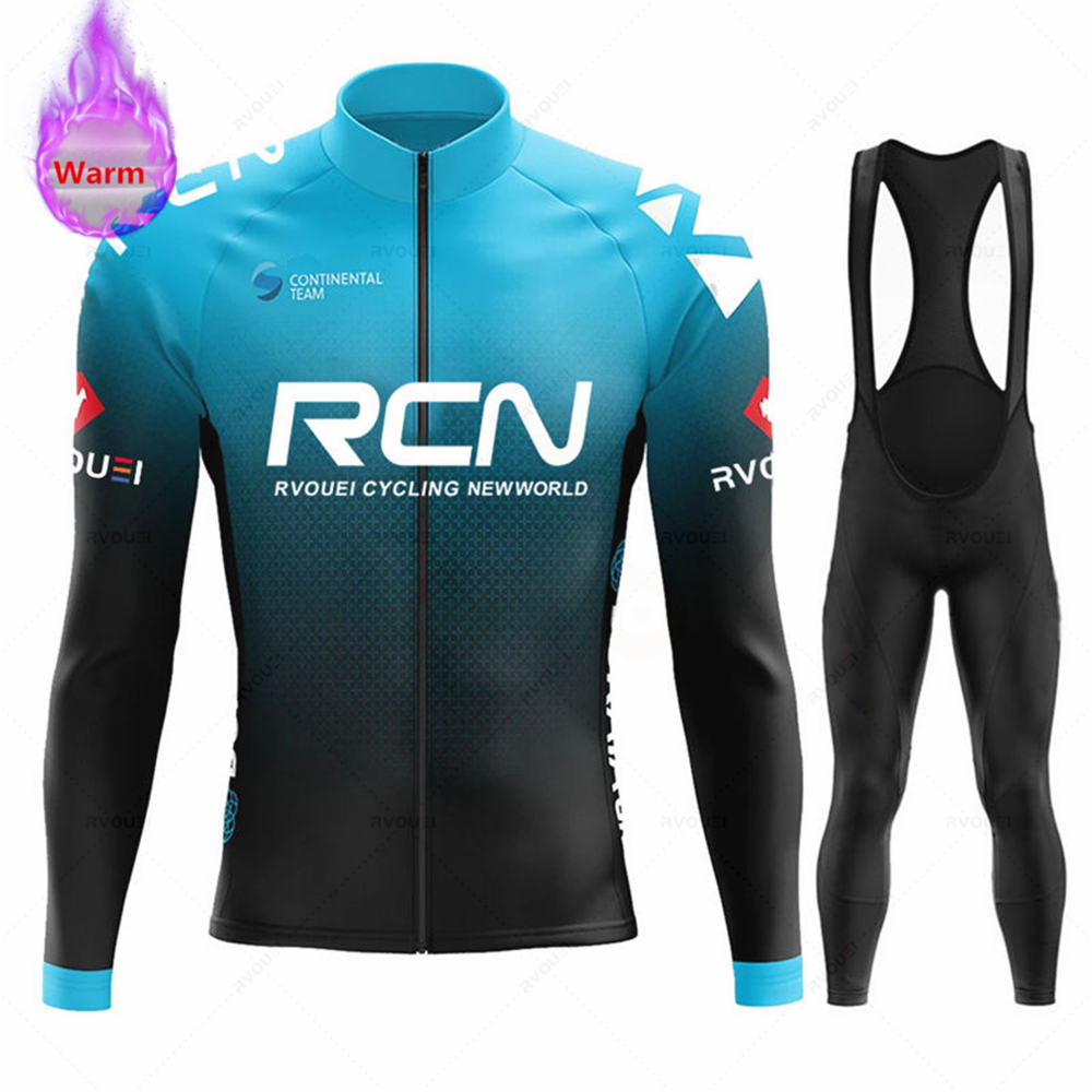Cycling Gear Brands - Rvouei Team Winter Thermische Fleece Wielertrui